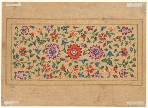 Scrolling Floral Vines (verso)