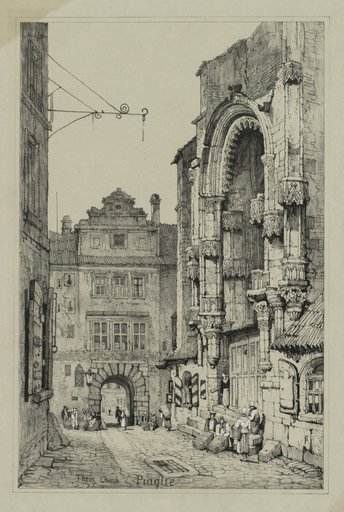 Facisimilies of Sketches made in Flanders and Germany: Thein Church, Prague