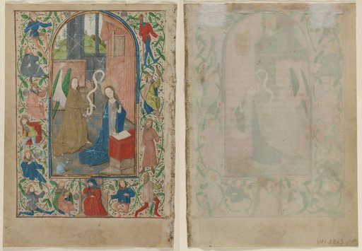 Leaf from a Book of Hours: The Annunciation