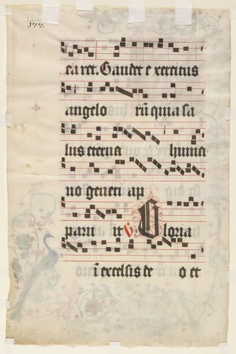 Leaf from an Antiphonary: Text (verso)