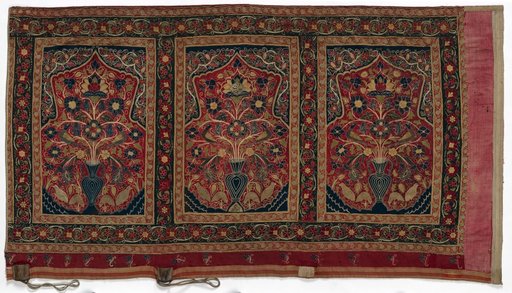 Royal Round Tent made for Muhammad Shah (wall panel with three design units)