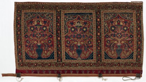 Royal Round Tent made for Muhammad Shah (wall panel with three design units)
