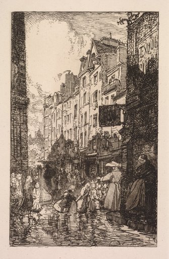 La Biévre, Les Gobelins, Saint-Séverin: Le Quartier Saint-Séverin: La Rue des Prêtres Saint-Séverin