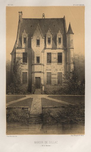 Architecture Pittoresque ou Monuments des XVeme. Et XVIeme. Siecles: Chateaux de France des XV et XVI Siecles: Pl. 73, Manoir De Sillac (Lot et Garonne)