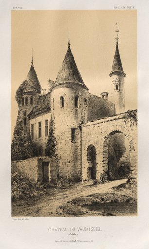 Architecture Pittoresque ou Monuments des XVeme. Et XVIeme. Siecles: Chateaux de France des XV et XVI Siecles: Pl. 89, Château du Vaumissel (Calvados)