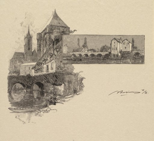 Fontainebleau Forest: Moret, the Wood-Mill (La Forêt de Fontainebleau: Moret, la porte de Montereau, le moulin à tan)