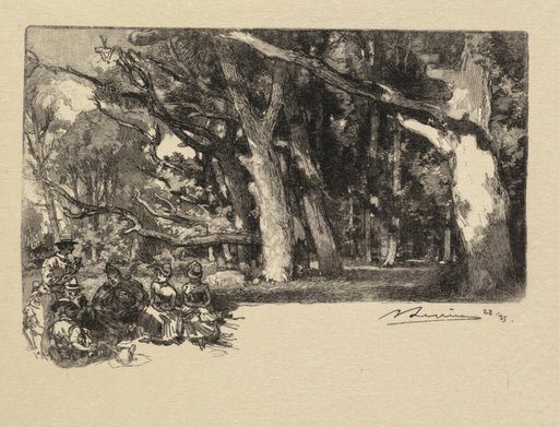 Fontainebleau Forest: Noon under the Trees (La Forêt de Fontainebleau: Midi sous bois)