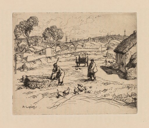 Auguste Lepère: La Masure (Vendèe)