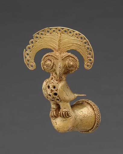 Finial with Bird (Harpy Eagle with Royal Flycatcher Crest?)