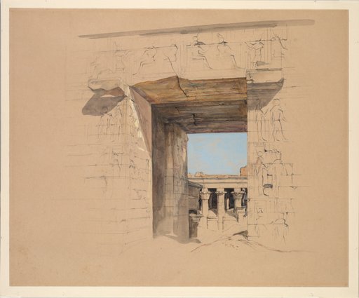 The Temple of Edfu: The Door of the Pylon