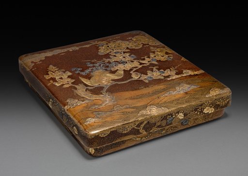 Writing Box (Suzuribako) with Phoenix in Paulownia