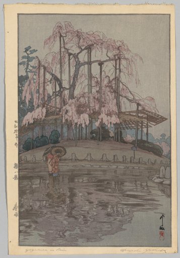 Eight Scenes of Cherry Blossoms: Spring Rain (Sakura hachidai: Harusame)