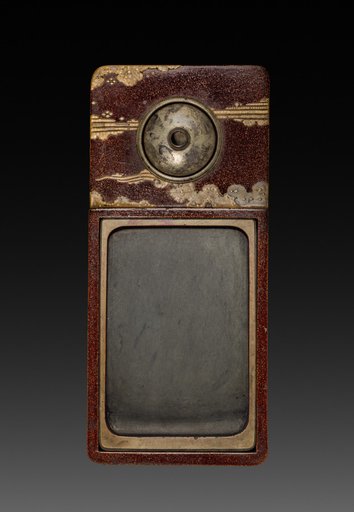 Writing Box (Suzuribako) with Phoenix in Paulownia (inkstone and water dropper)