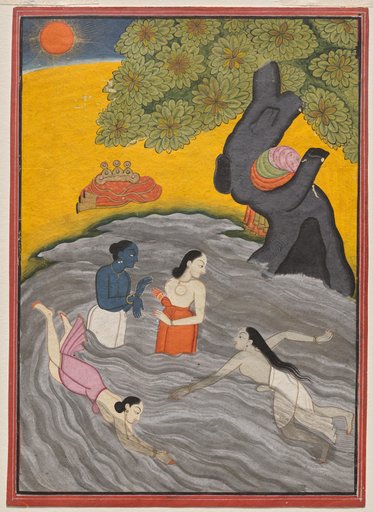 Krishna Playing with the Gopis in the Yamuna