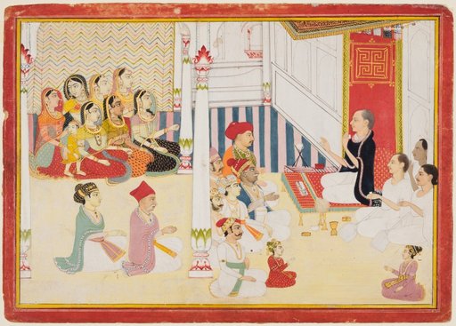 Shvetambara Jain Teacher Giving Instruction