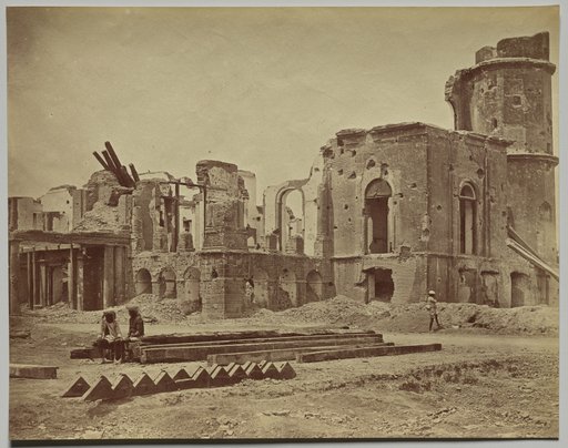 The Residency From the Front, Showing the Room in Which Sir Henry Lawrence was Killed