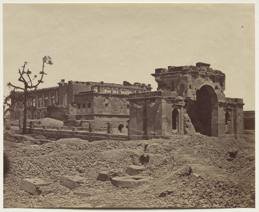 Gateway and Banquetting Room Inside the Residency, Used as Hospital by the Garrison