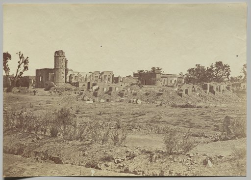 The Churchyard and Residency in the Distance