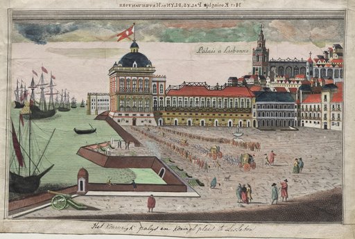 Vista y Prospettiva del Palacio del Rey de Portugal en Lisbona
