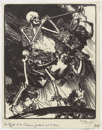 La Mort et les Passions fondant sur la terre