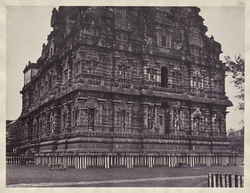 West and South Sides of the Vimana Walls, Great Temple (Brihadeshvara) at Tanjore (Thanjavur)