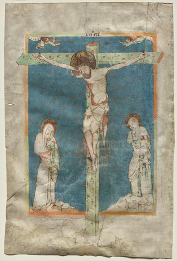 Leaf from a Missal: The Crucifixion (recto)