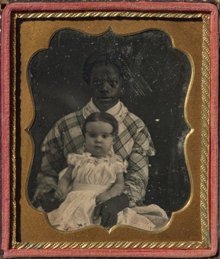 Black Woman and White Child