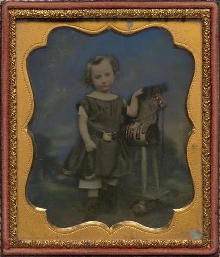 Boy with hobby horse