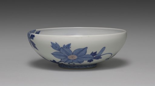 Dining Bowl with Clematis