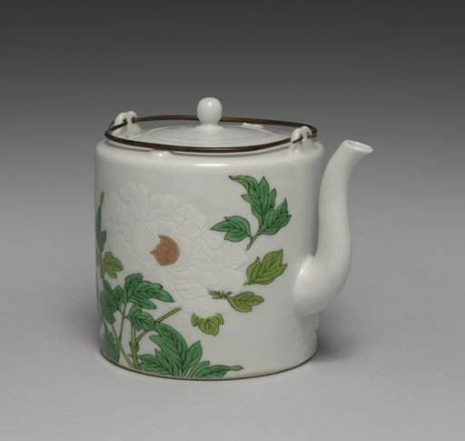 Sake Pourer with Flowers