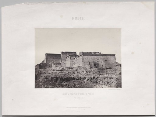 Grand Temple D’Isis, à Philoe (vue générale prise du nord), Nubie