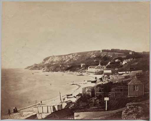 View of Ste-Adrese Beach with the Dumont Baths