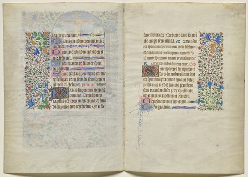 Bifolio from a Book of Hours: Text (verso)