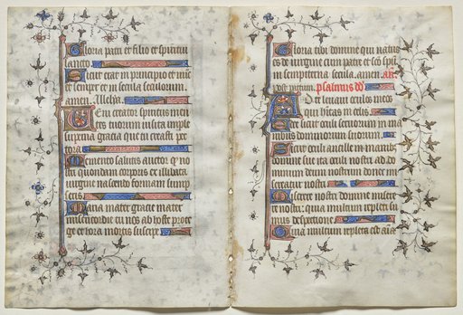 Bifolio from a Book of Hours: Text (verso)