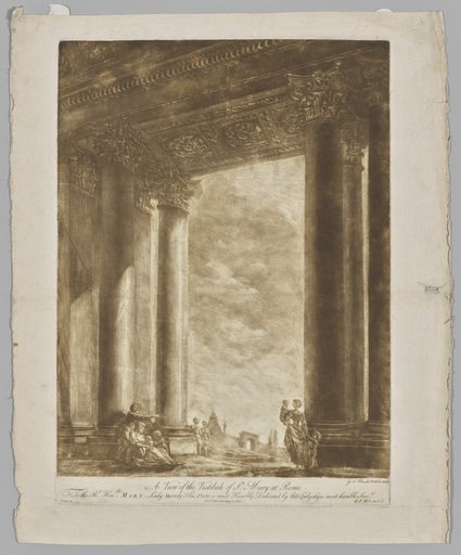 A View of the Vestibule of Saint Mary at Rome