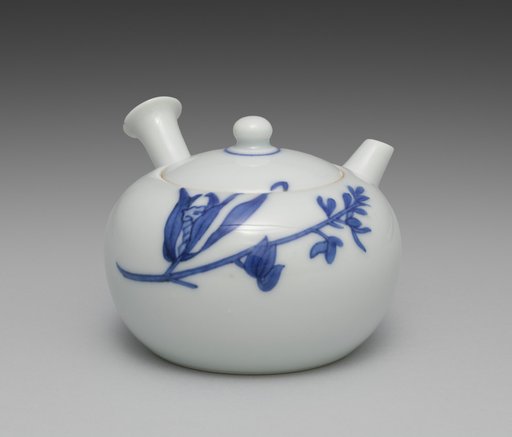 Teapot from Tea Set with Orchids