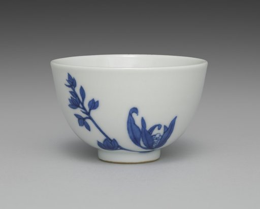 Teacup from Tea Set with Orchids