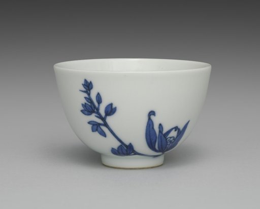 Teacup from Tea Set with Orchids