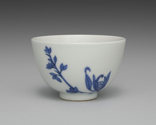 Teacup from Tea Set with Orchids