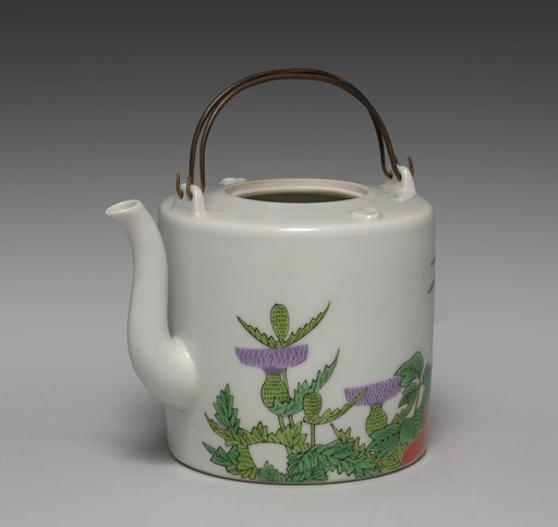Sake Pourer with Flowers