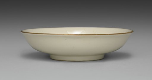 Small Dish from Dining Set with Plum Blossoms and Cracked-Ice