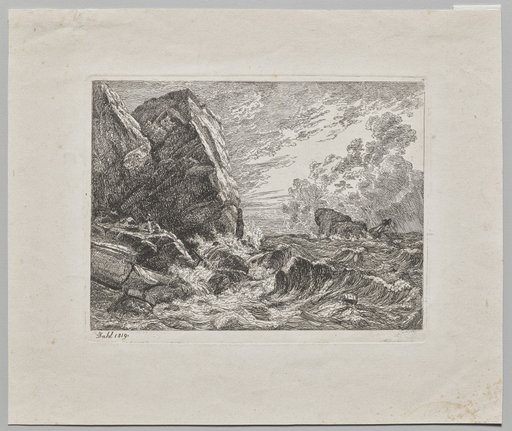 Norwegian Seacoast During a Storm
