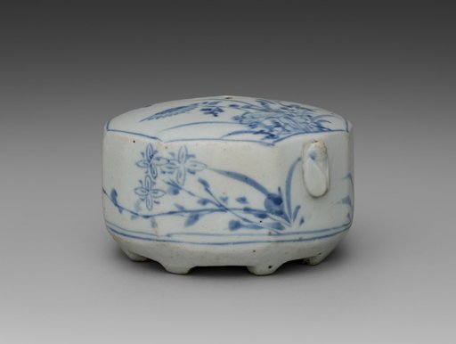 Octagonal Water Dropper Decorated with Flower Design