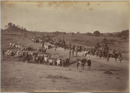 Elephant Battery on March at Jhansi