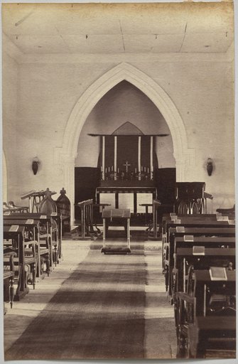 Interior of Church, Neemuch (recto, right)