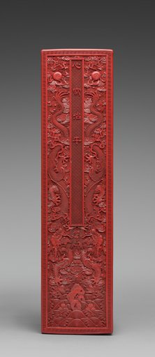 Cover for a Carved Lacquer Scroll Box