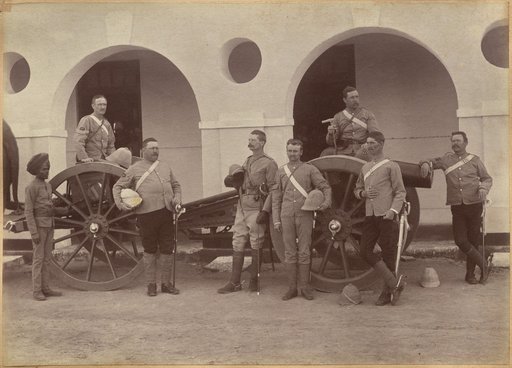 Officers of Elephant Battery, Jhansi (recto)