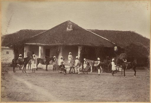 Dr. Morris and party, Jhansi (recto)
