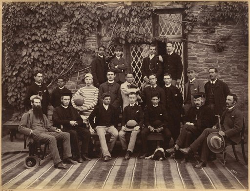 High Class Students and Teachers at Bishop Cotton School, Shimla (verso)