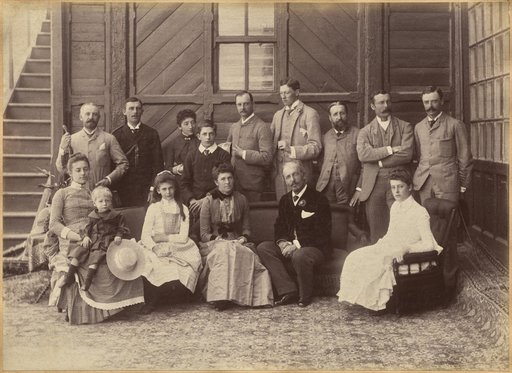 Viceregal Party Shimla (verso)